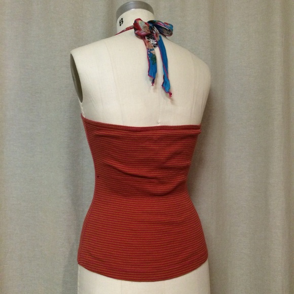 Free People FP One Striped Halter Ribbed Tank - Picture 2 of 4